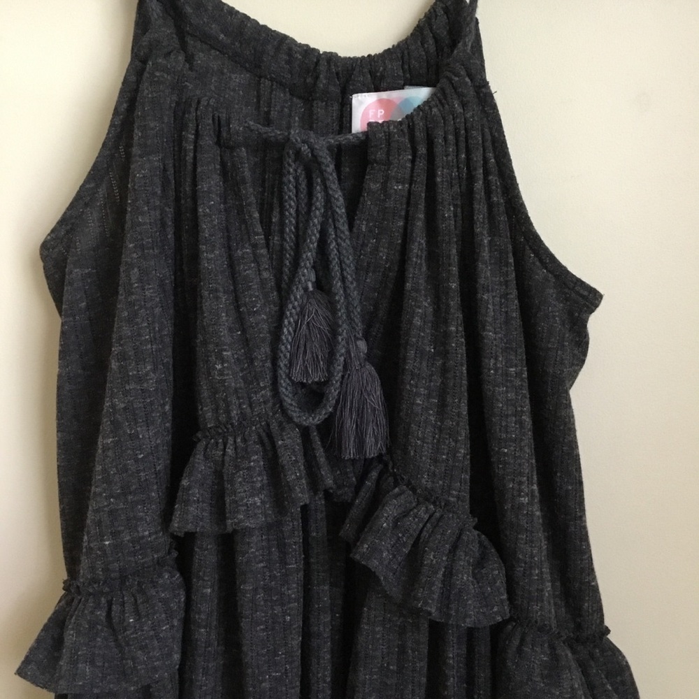 Free People Beach Rosaline Swing Tunic Oversized Mini Dress - Picture 3 of 7